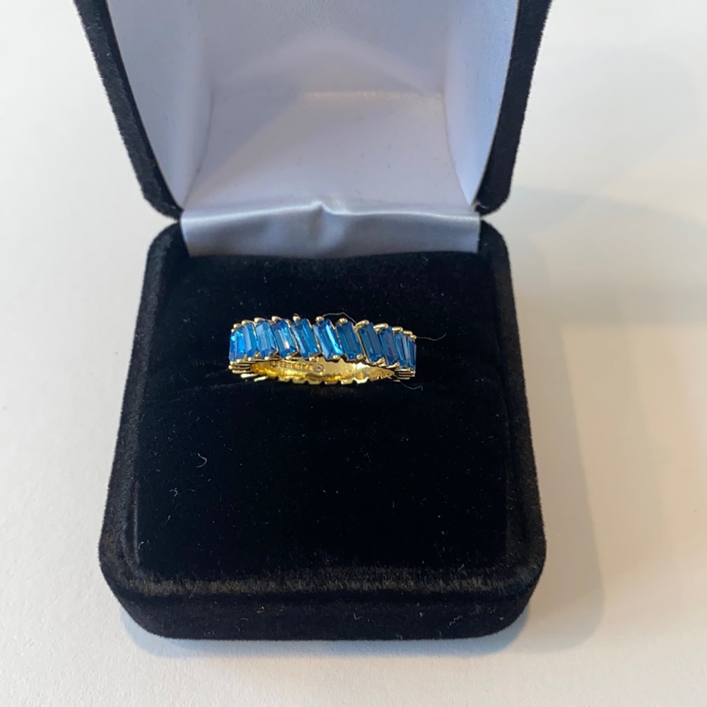 BaubleBar Twist Mini Alida Emerald Ring